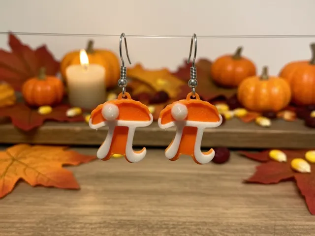 Pumpkin Pie (Pi) Earrings
