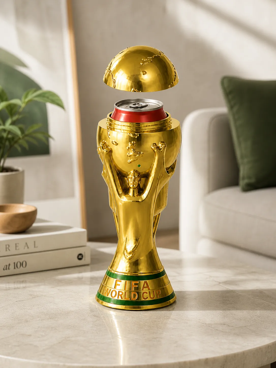 FIFA World Cup Trophy, Soda can holder view 4