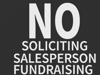 No Soliciting PETG