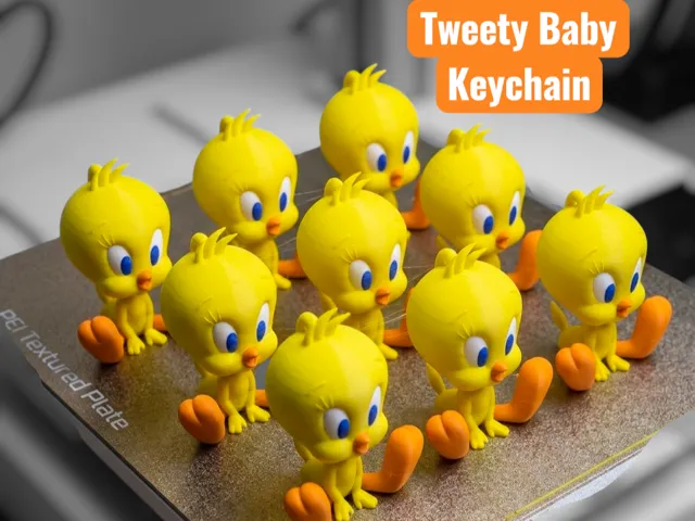 Tweety Baby Keychain