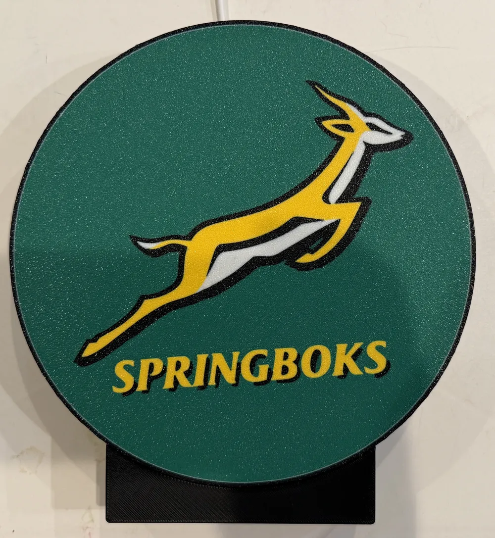 Springbok Printable Labels Springbok Rugby Lightbox - Free 3D Print Model - MakerWorld
