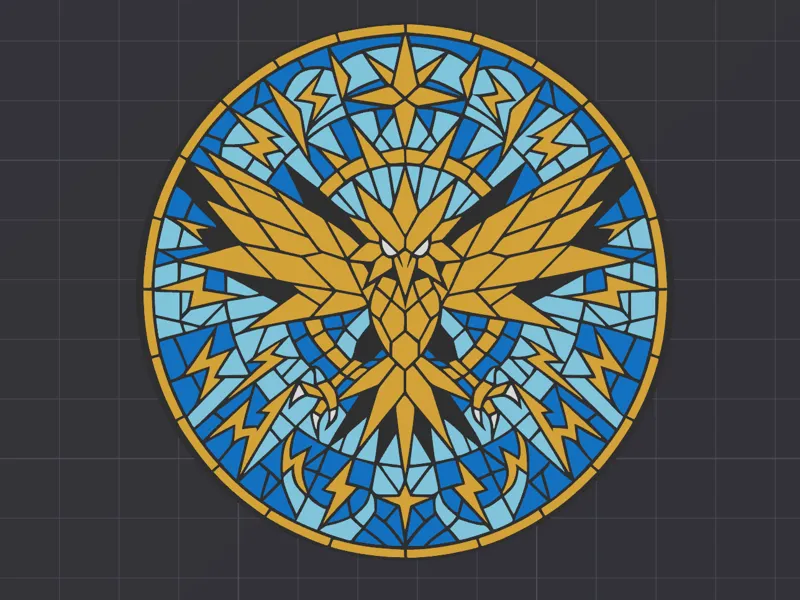 Zapdos Mosiac Coaster