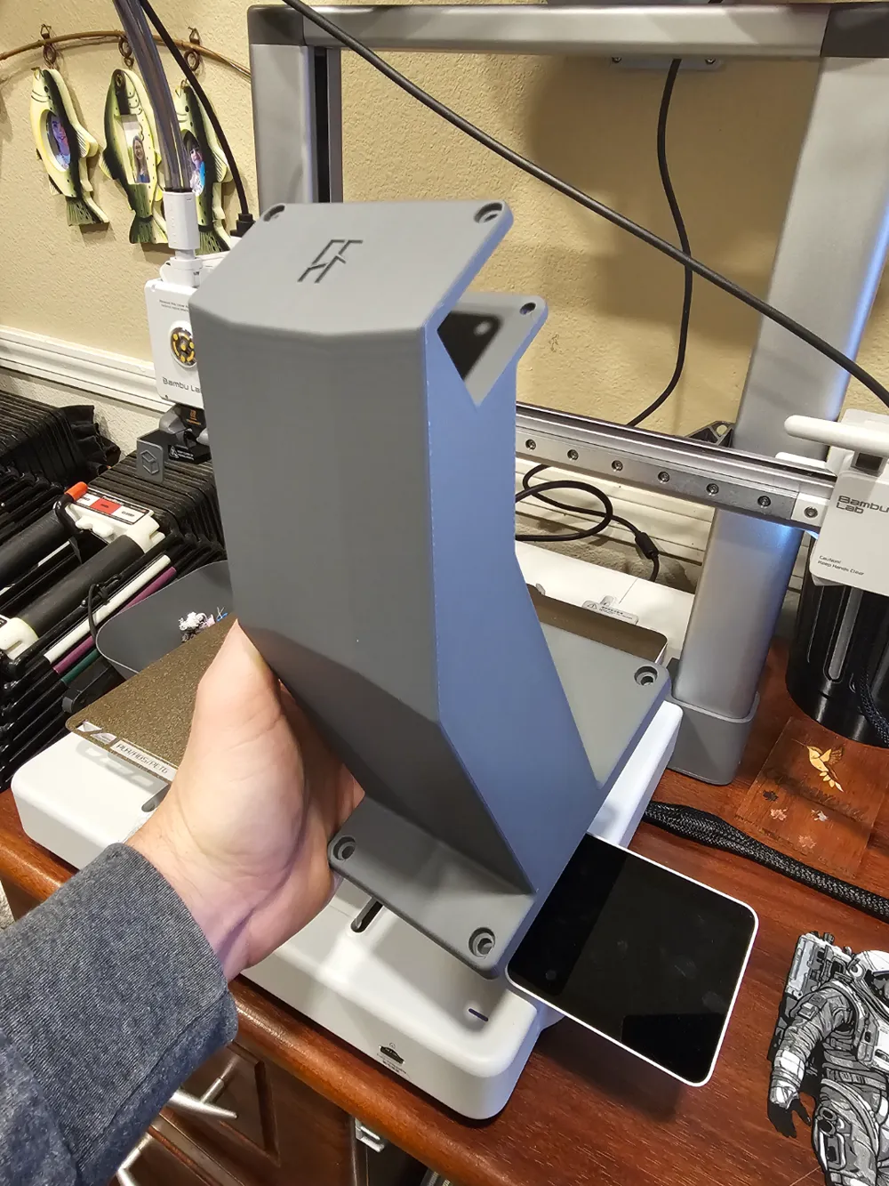 AMS Lite Top Mount / Wall Mount alternative for A1 by tlgrimmy MakerWorld