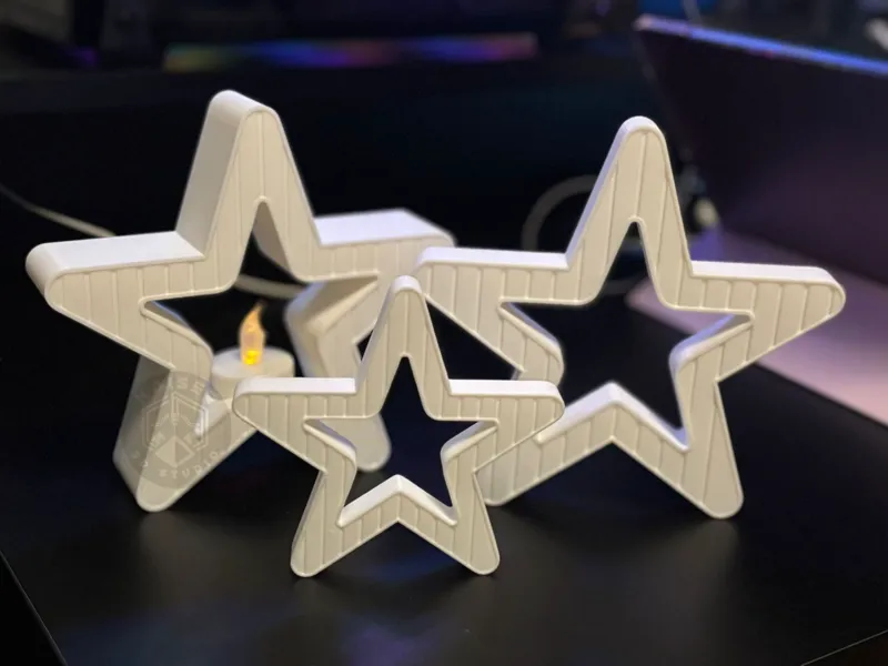 Weihnachtsstern mit und ohne Teelicht