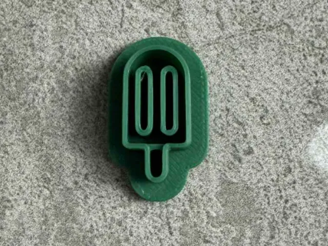 Round popsicle polymer clay earring cutter