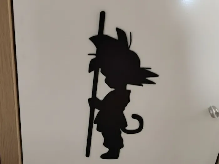 Dragon Ball Goku in profile wall decoration 