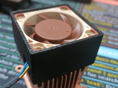 Noctua fan holder for El Mirage cooler