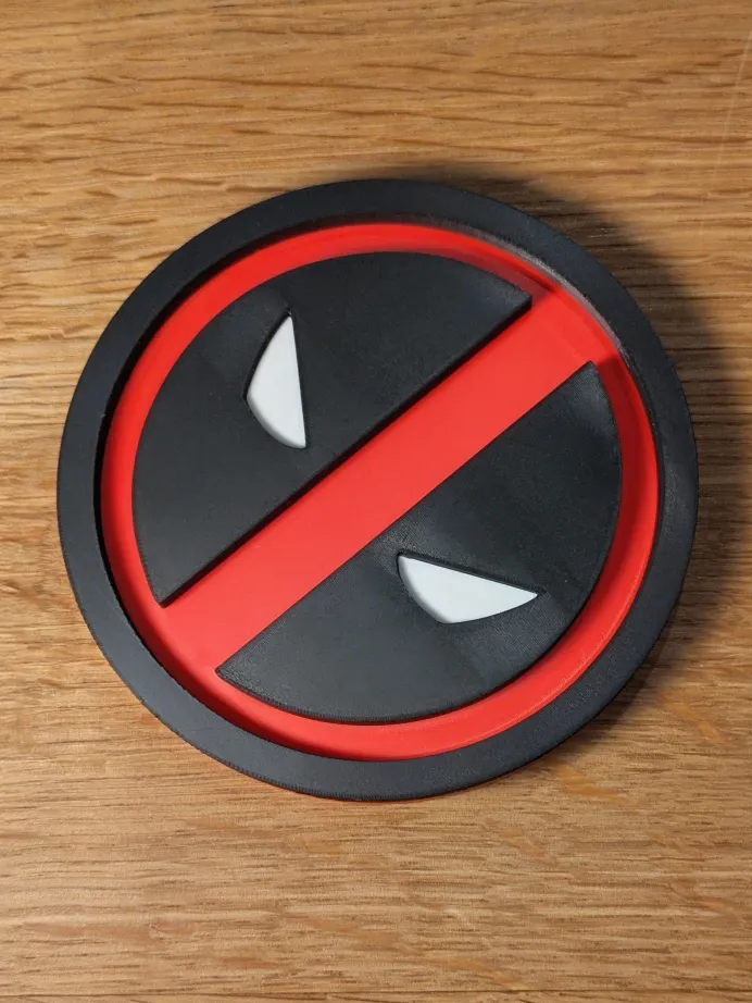 Deadpool coaster - Free 3D Print Model - MakerWorld