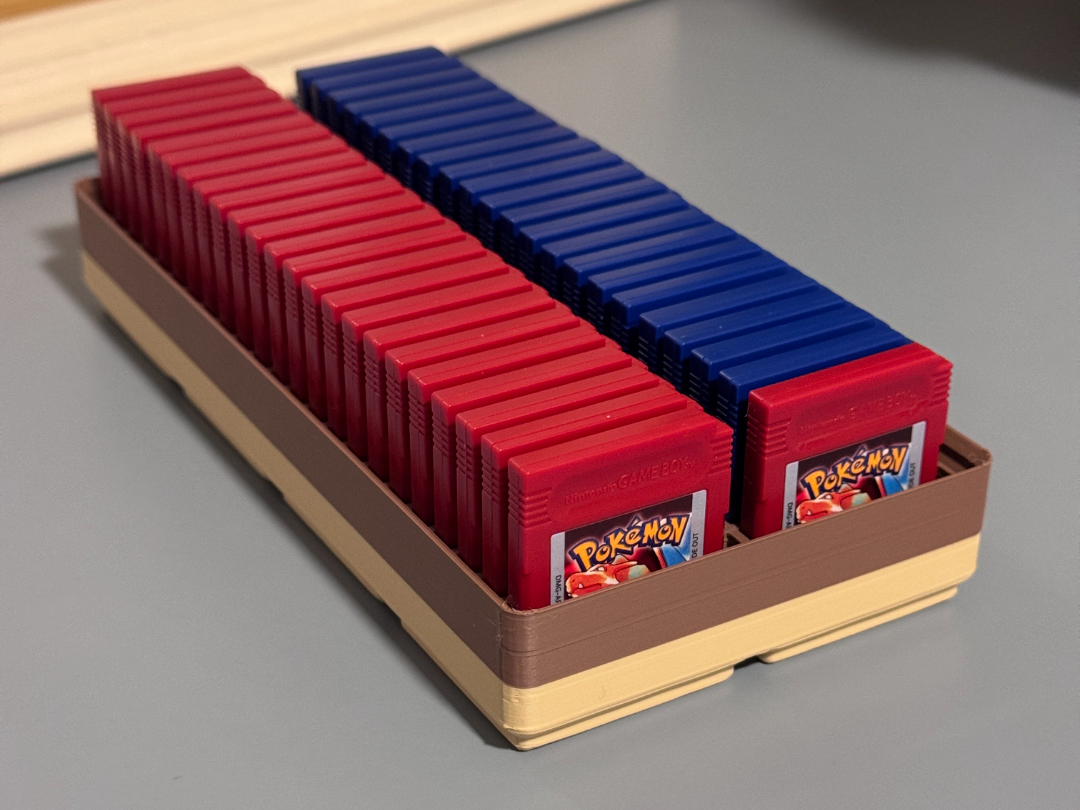 Pokemon GameBoy Jukebox Cart Holder - Gridfinity