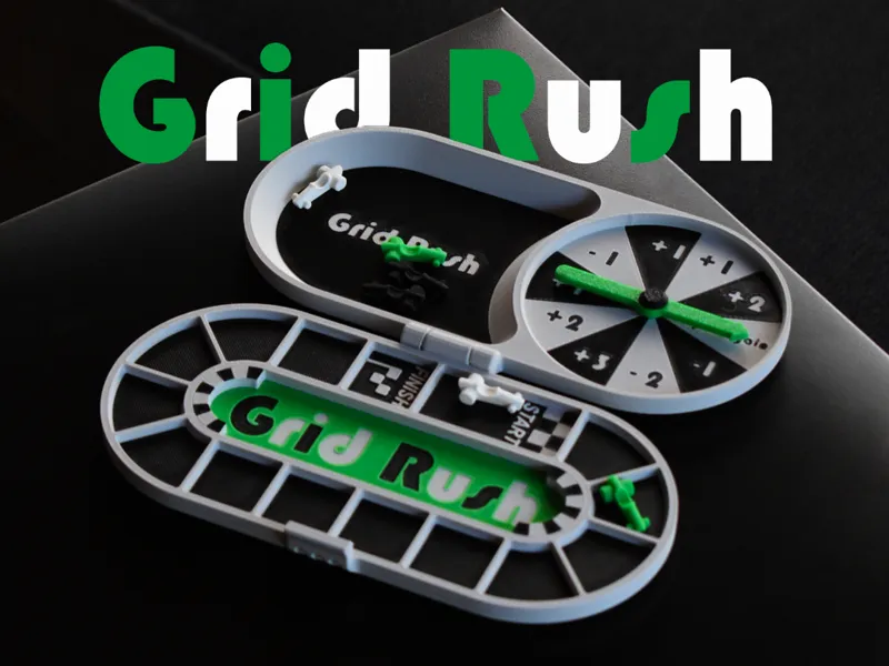 Grid Rush - Compact racing game built in spinner