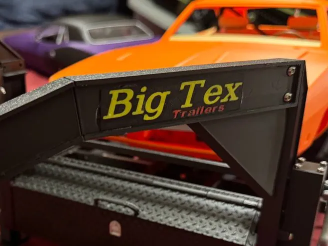 "Big Tex Trailers" logo for rc trailer