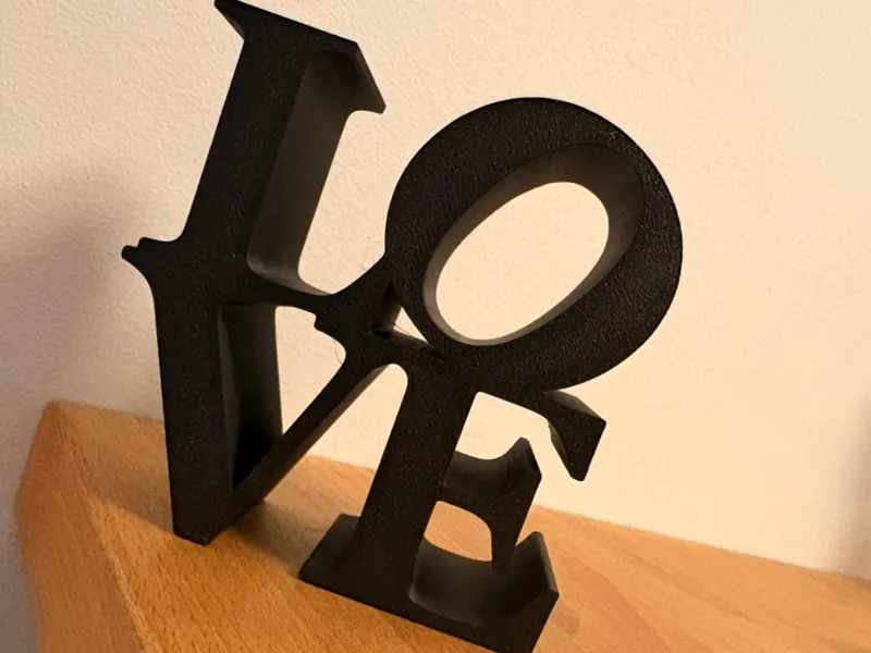 LOVE - Letters in Georgia font design Deco