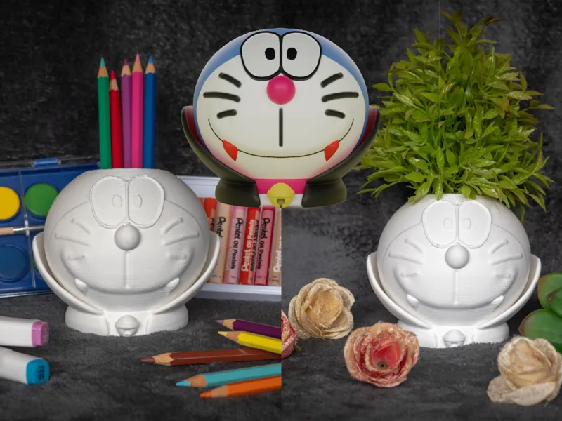Doraemon Vampire Pencil Holder & Planter Halloween