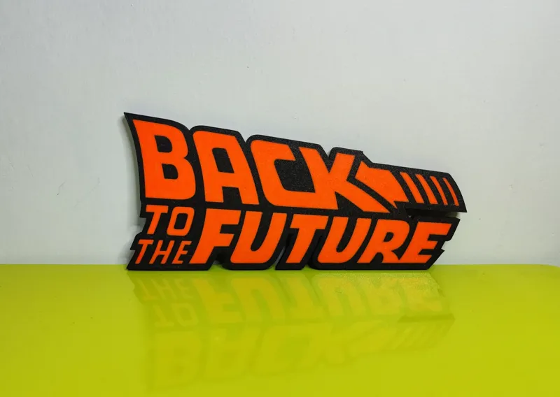 Back to the Future - Regreso al Futuro - Logo Letrero