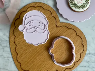 Santa Claus Cookie Cutter and Stamp