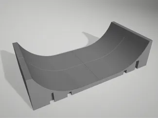 Fingerboard Half Pipe / Mini Ramp - Modular