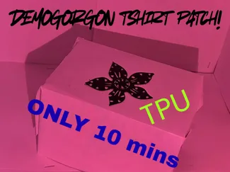 Demogorgon tshirt patch! just iron it on!