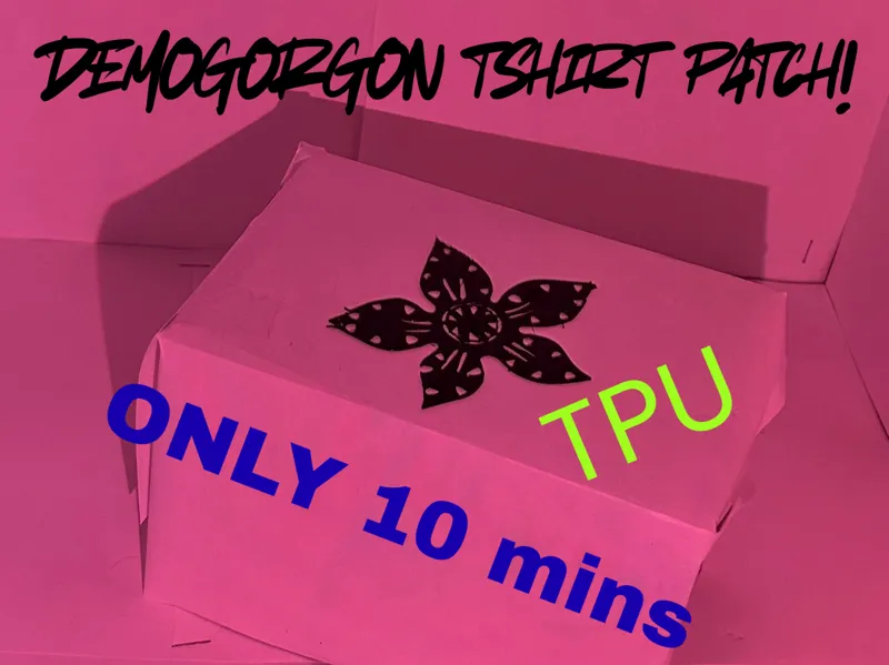 Demogorgon tshirt patch! just iron it on!