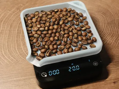 Coffee bean tray