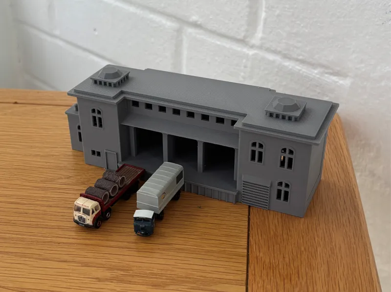 N Scale Industrial Goods Bay  Building (Modern)