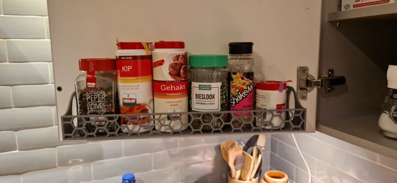 herb spice rack, 400x74mm two piece print