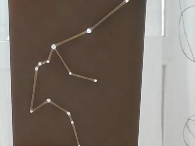 Aquarius constellation keychain