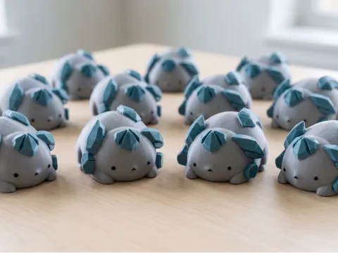 Modelo para impresión 3D: Chubby Glaceon eeveelution Pokémon toy — referencia de MakerWorld