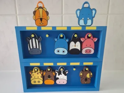 Animal bookbag with educational task cards