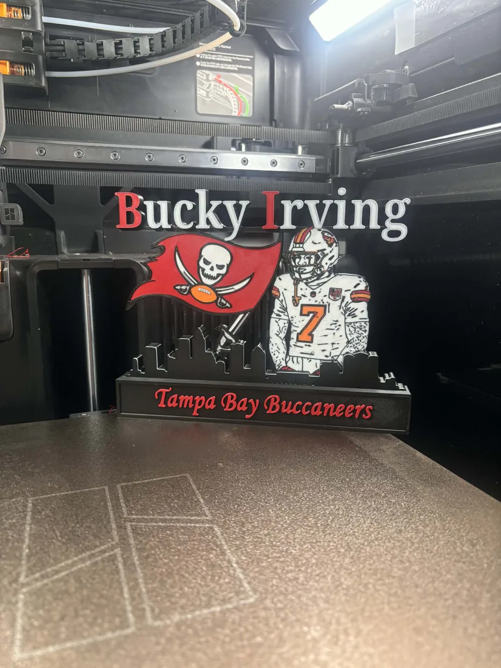 NFL - Tampa bay Buccaneers Bucky Irving display - Free 3D Print Model ...