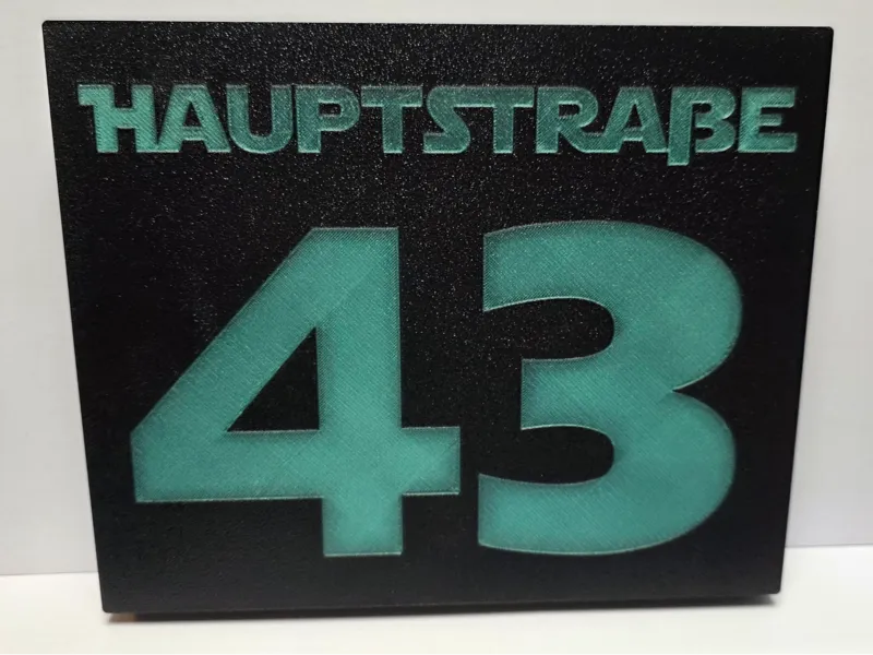 Hausnummer Leuchtbox