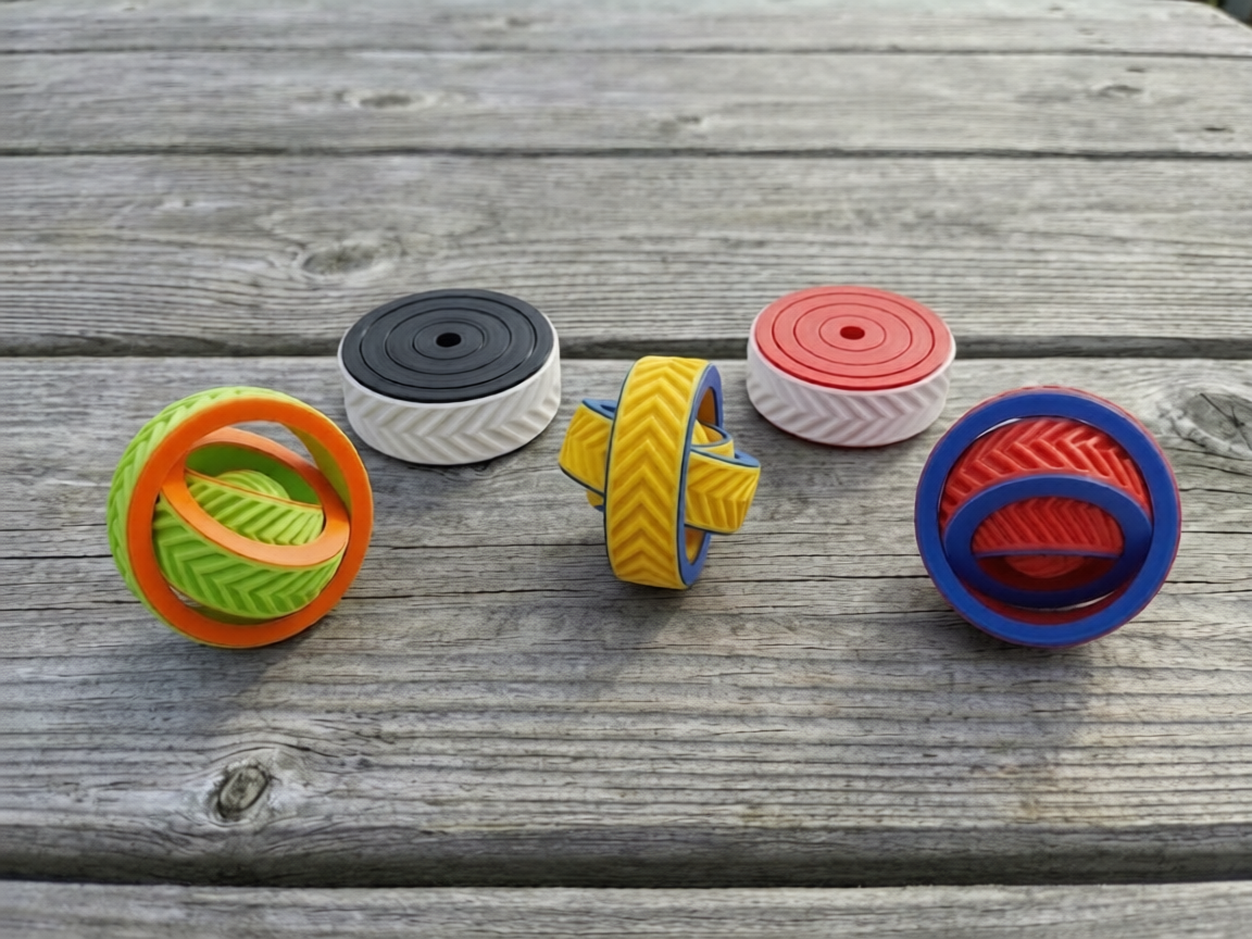 Gyro Fidget Spinner (4 Nested Rings) v2