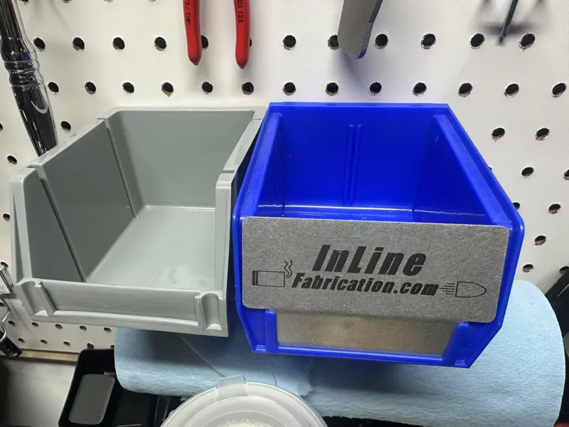 storage bin standard pegboard hook