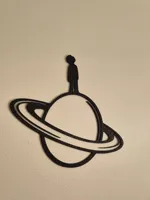 Tableau mural silhouette sur Saturne — photo 5