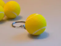 Tennis ball keychain