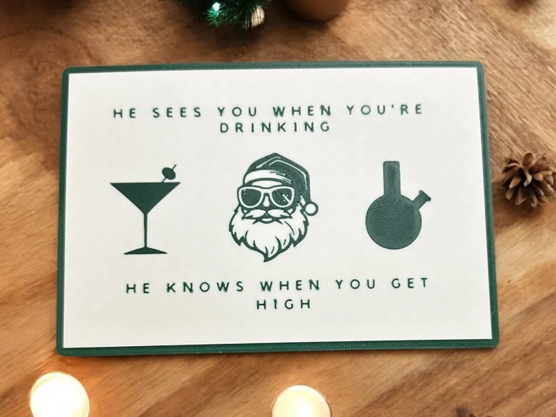 Santa's Watching Sign