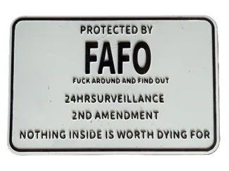 FAFO warning