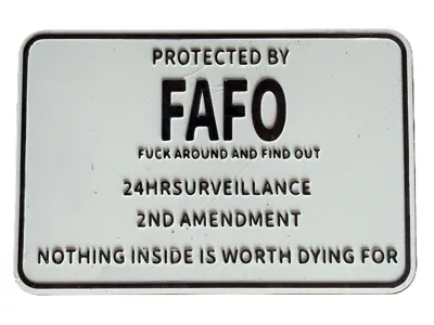 FAFO warning
