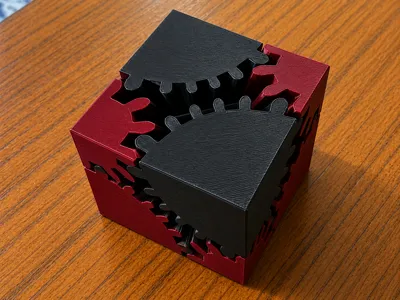 Mini Gear Fidget Cube v2 - Easy 3D Printable