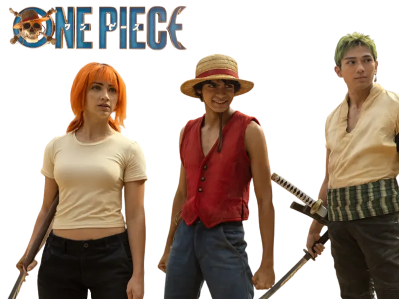 Nami, Monkey D. Luffy, and Roronoa Zoro