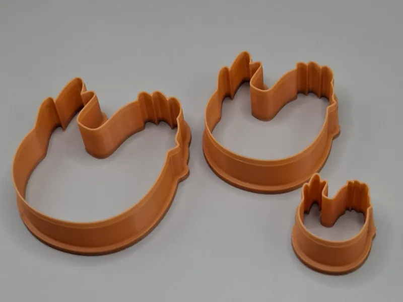 Chicken & Rooster Cutter for Clay & Cookies