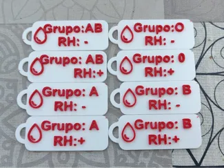 Llaveros Grupos Sanguineos