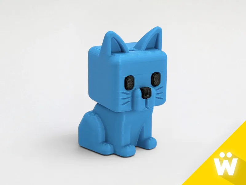 Cubic Cat | CubicPets #002 | Keychain