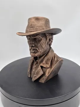 Figura decorativa: Clint Eastwood Western Bust — vista de referencia 3