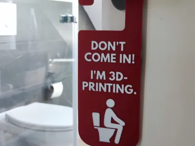 Funny Bathroom Door Sign