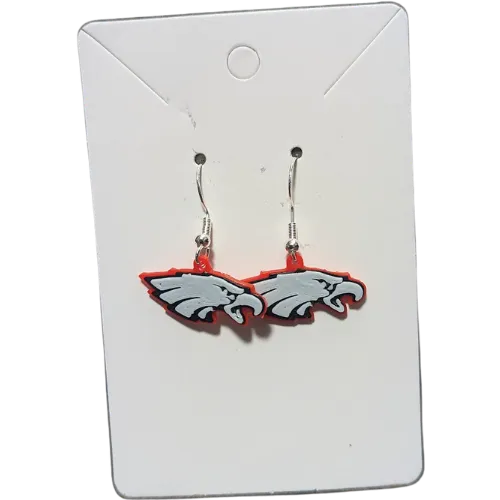 Small Eagle Head Earrings view 3