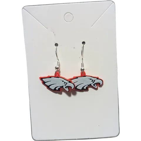 Small Eagle Head Earrings view 3