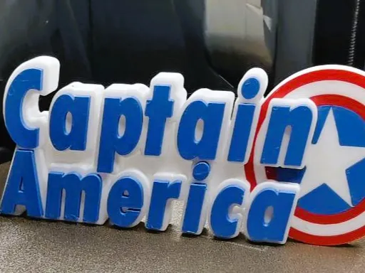 Captain America with shield sign