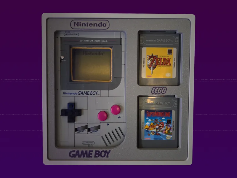 Display Case for Legoset Gameboy