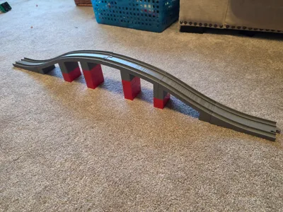 Duplo Style Train Bridge