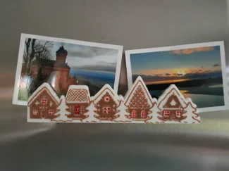 Village de Noël porte photo